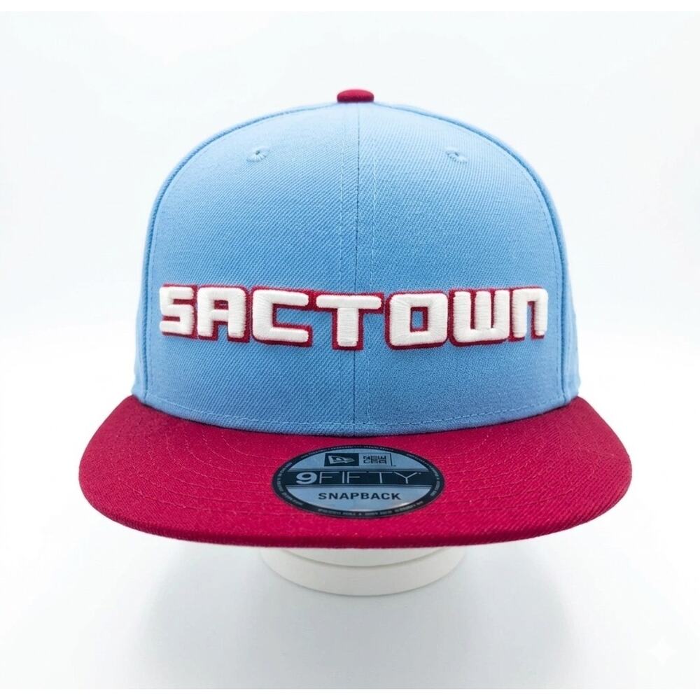 Rare Sacramento Kings New Era 9FIFTY Snapback Hat Sactown Blue Red NWT